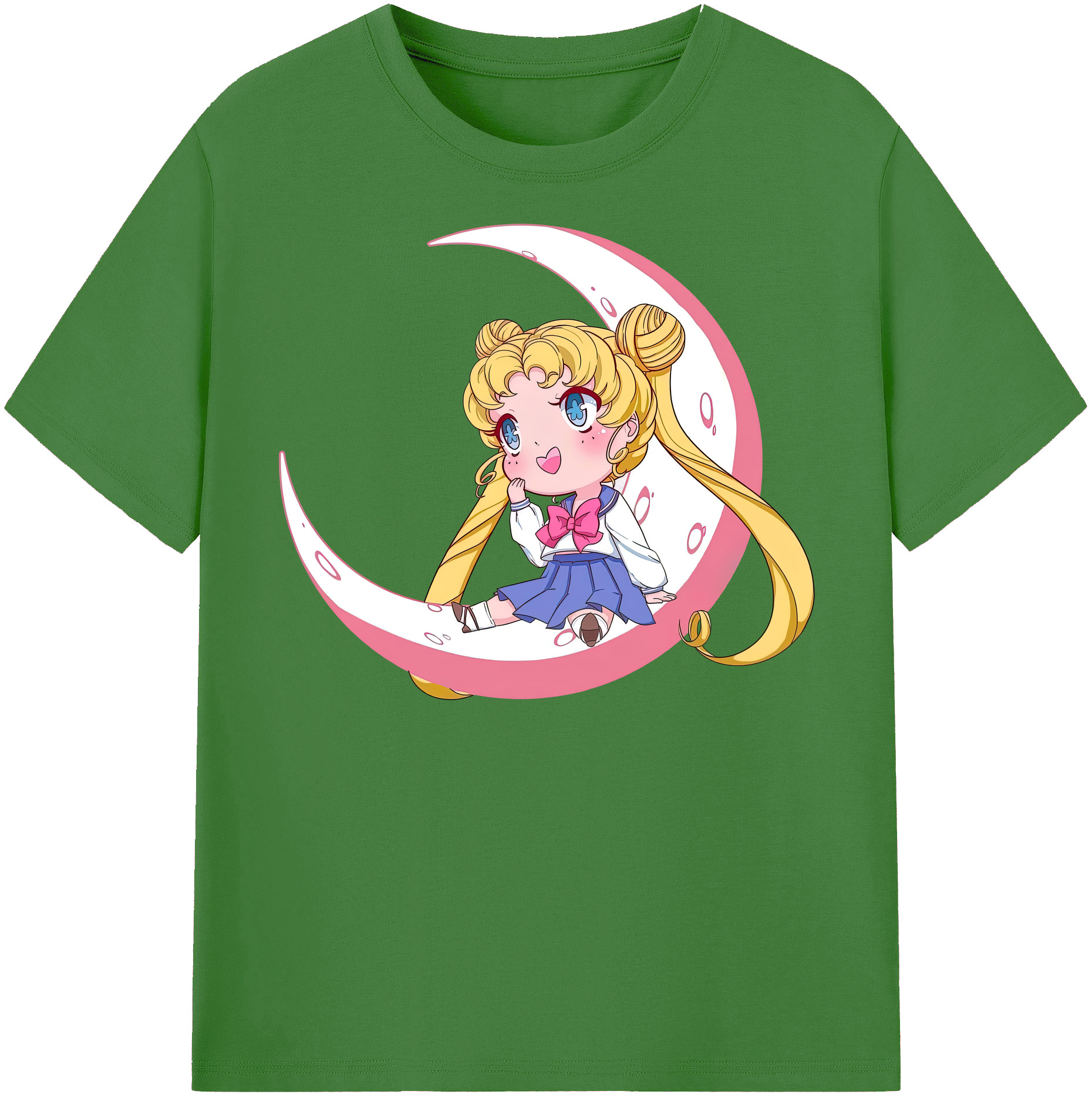（画像用） 美少女戦士セーラームーン 愛野 美奈子 あいの みなこ Sailor Moon Aino Minako レディースカジュアルプリントTシャツ（綿100％）